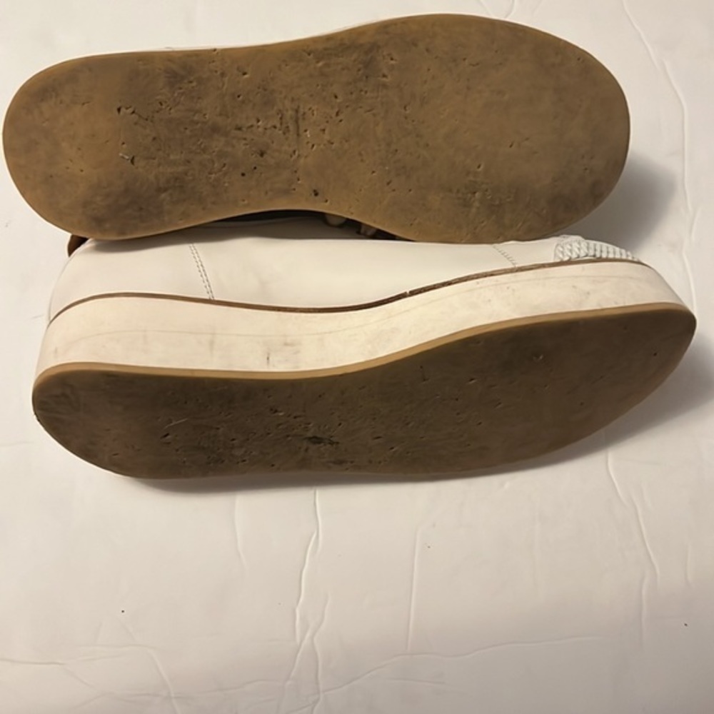 FLAMINGOS Leather Tatum White Platform Sneakers - Picture 8 of 13